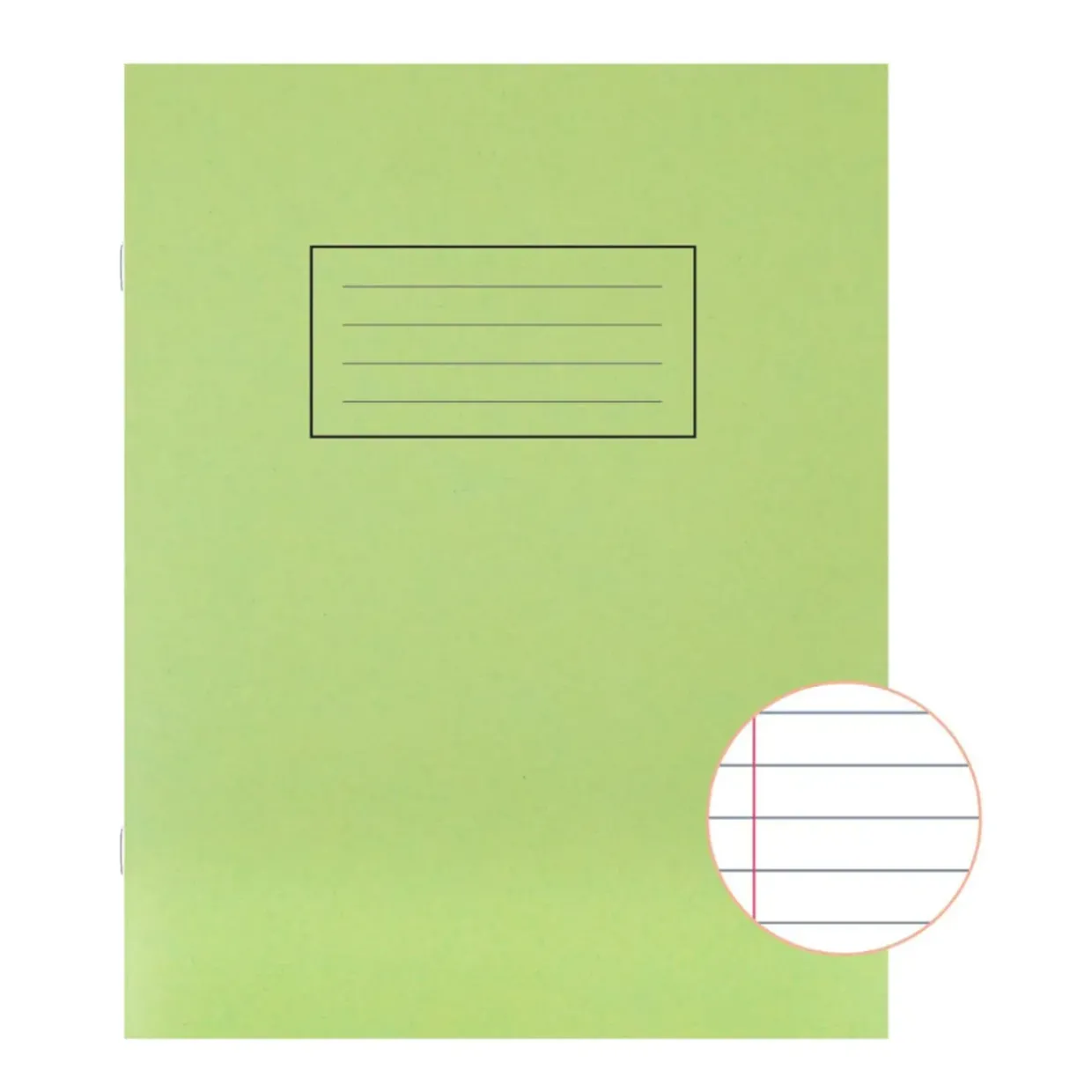 Silvine Green 229x178mm Ruled Exercise Book (Pack of 10)