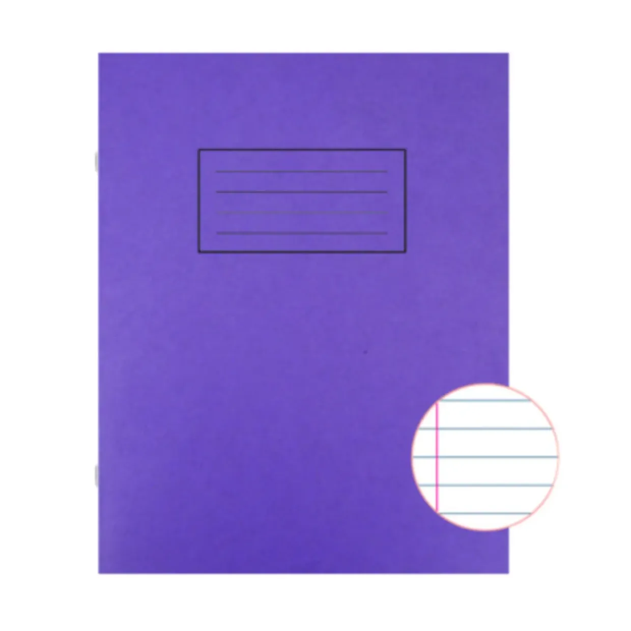 Silvine Purple 229x178mm Ruled Exercise Books (Pack of 10)