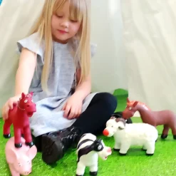 Small World Cartoon Farm Animals- 5pcs