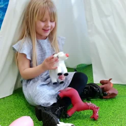 Small World Cartoon Farm Animals- 5pcs