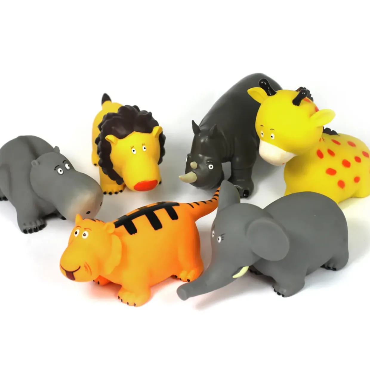 Small World Cartoon Wild Animals - 6pcs