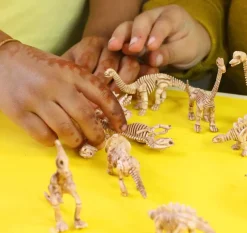 Small World Dinosaur Skeletons Set - 102pcs for Counting & Matching Fun!