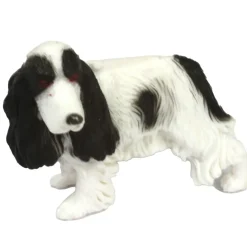 Small World Domestic Pet Dog Cat & Rabbit Figures - 16pc for Pretend Play