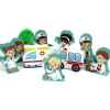 Small World Hospital & Emergency Vehicles Wooden Figures - 10pcs