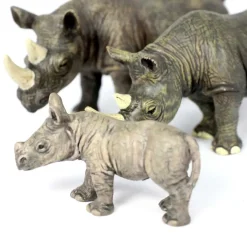 Small World Rhino Family 3pc