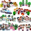 Small World Wooden Figures Set - 72PC Eco-Friendly Bundle for Imaginative Play
