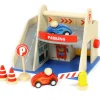 Small World Wooden Garage Playset - Eco-Friendly Toy for Endless Imaginative Play