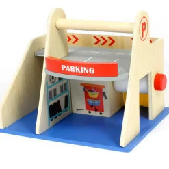 Small World Wooden Garage Playset - Eco-Friendly Toy for Endless Imaginative Play