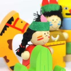 Small World Wooden Native Indian Teepee Playset