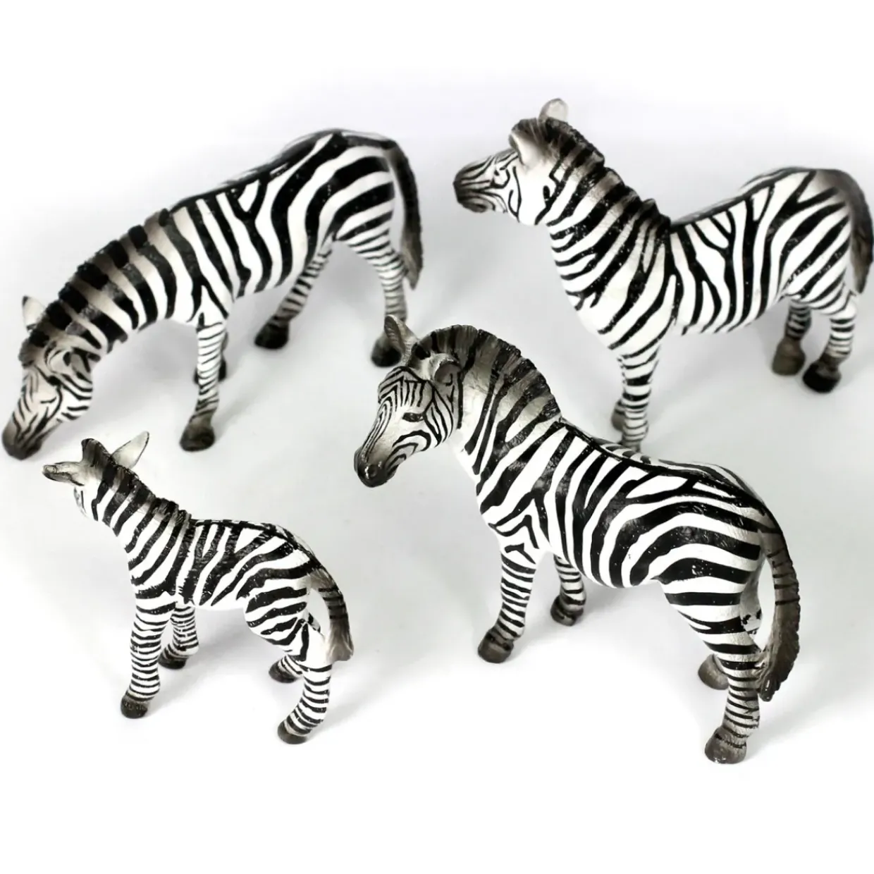 Small World Zebra Family 4pc