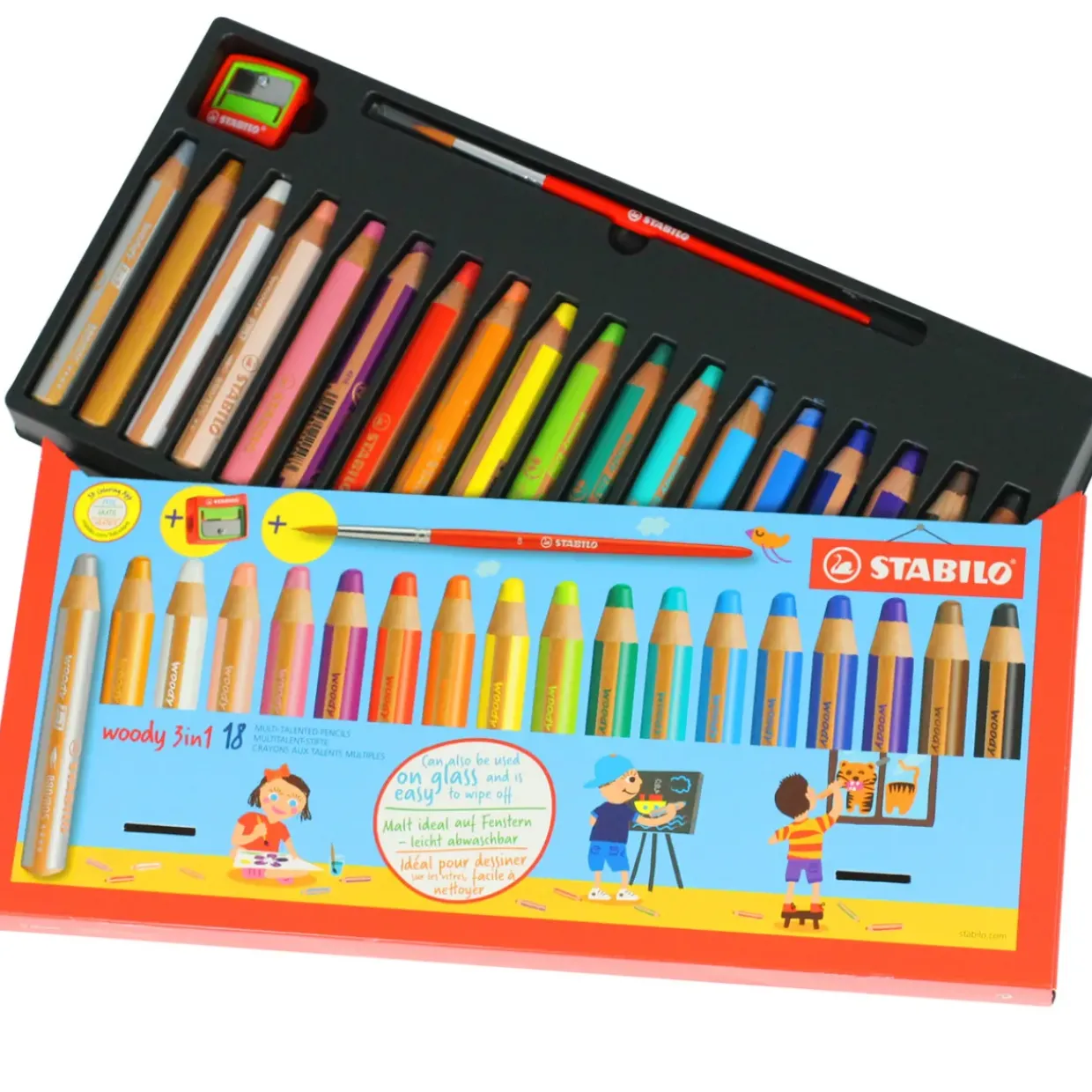 Stabilo woody 18 pack