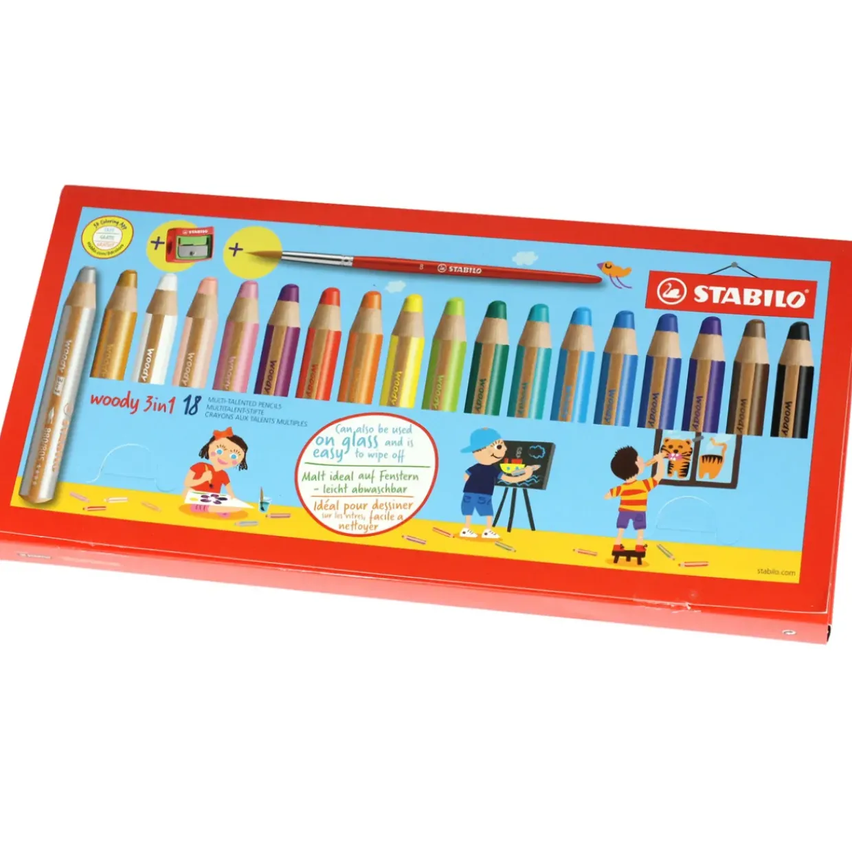 Stabilo woody 18 pack