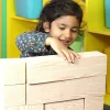 wood effect foam building blocks - 32pcs