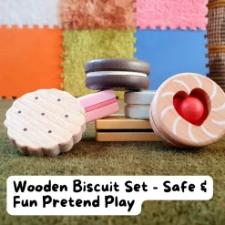 Wooden Biscuit Set