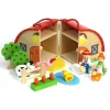 Wooden Farm Playset - Eco-Friendly, Portable, & Ready-to-Play