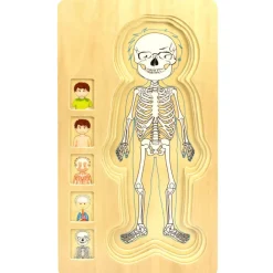 Wooden Human Body Boy 5-Layered Jigsaw Puzzle for Fun & Learning